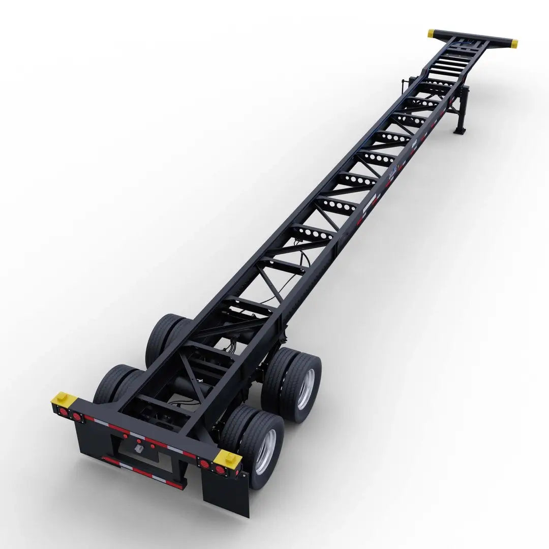 40′-45′ Gooseneck Extendable Chassis – Versatile Multi-Size Transport