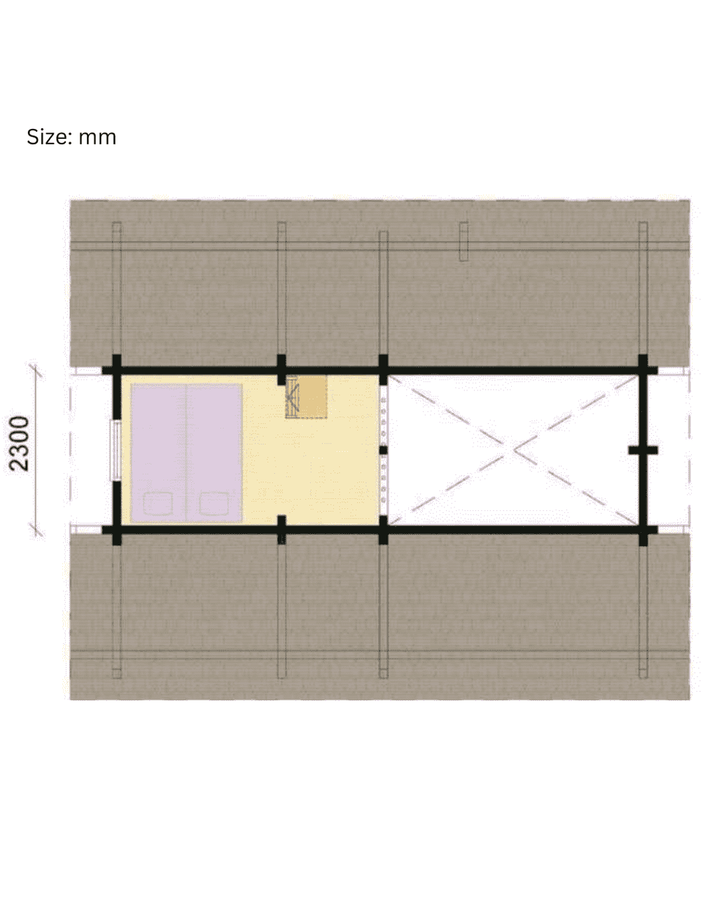 TSD-976 Kit Home With Bedroom, Bathroom & Kitchen (477 sq ft)